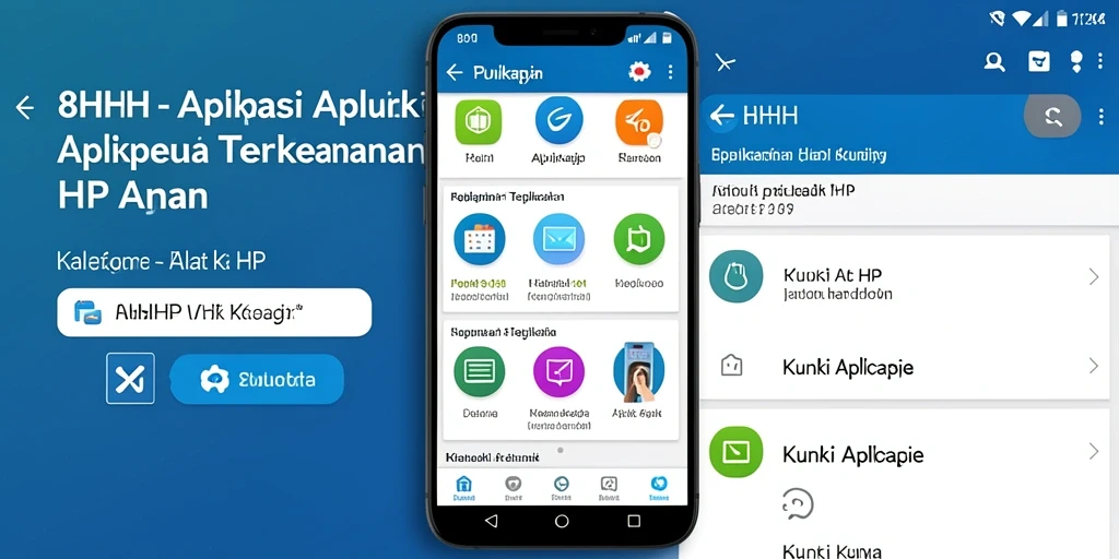 Tampilan antarmuka aplikasi Kunci Aplikasi 8HHH yang modern dan fungsional.