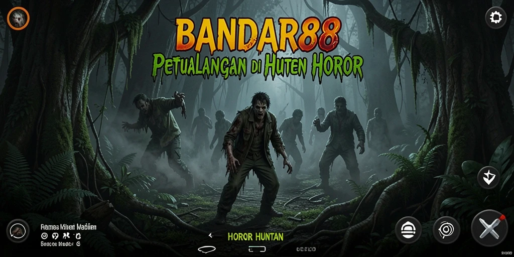 Antarmuka menarik dari GAME HOROR, penuh dengan misteri.