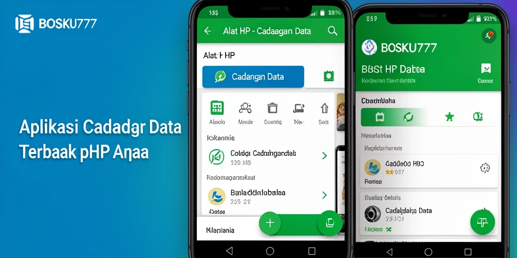 Tampilan antarmuka sederhana dan efektif dari BOSKU777 untuk Cadangan Data.