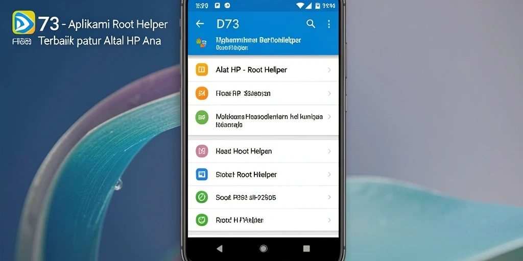 Antarmuka pengguna D73 yang intuitif dan mudah dipahami.