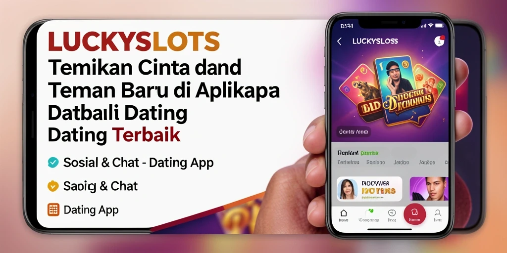Antarmuka utama LUCKYSLOTS dengan fitur kencan yang menarik.