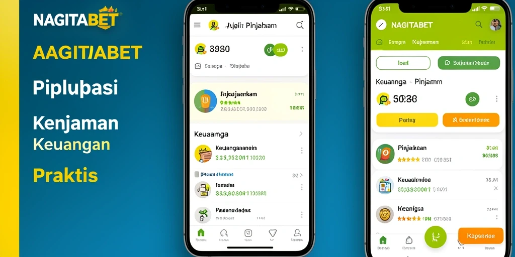 Antarmuka aplikasi NAGITABET yang memudahkan pengajuan pinjaman.