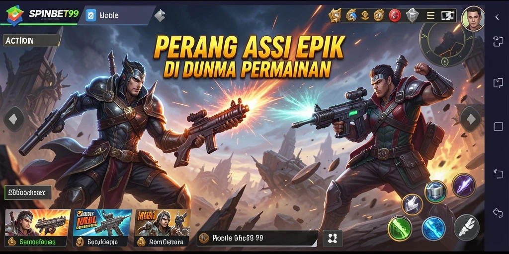 Antarmuka SPINBET99 yang menarik dengan aksi seru yang mendebarkan.
