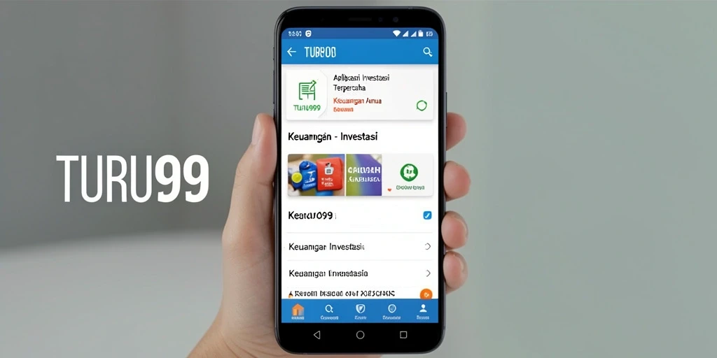 Screenshot antarmuka TURU99 yang menampilkan fitur investasi yang modern.